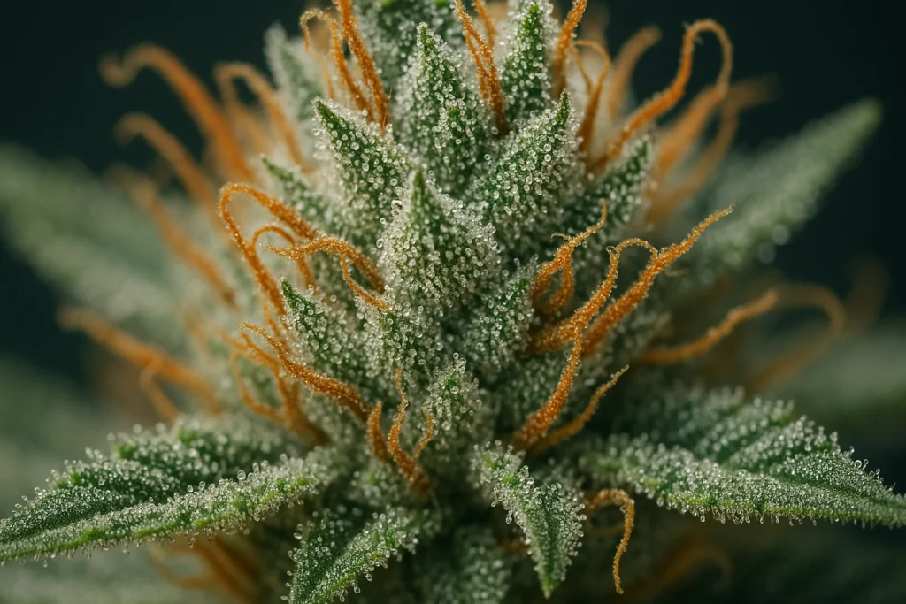 Frosty Cannabis Trichomes