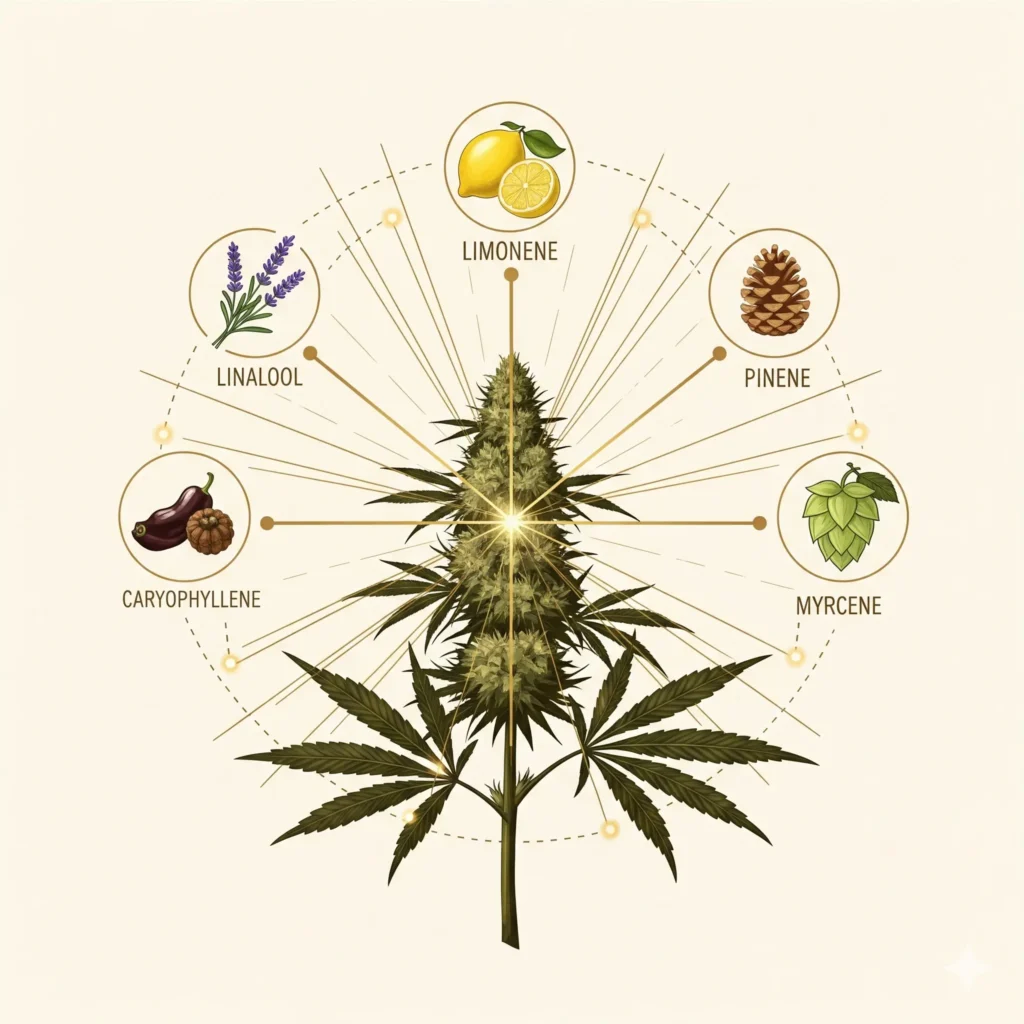 Role of terpenes in low thc 10